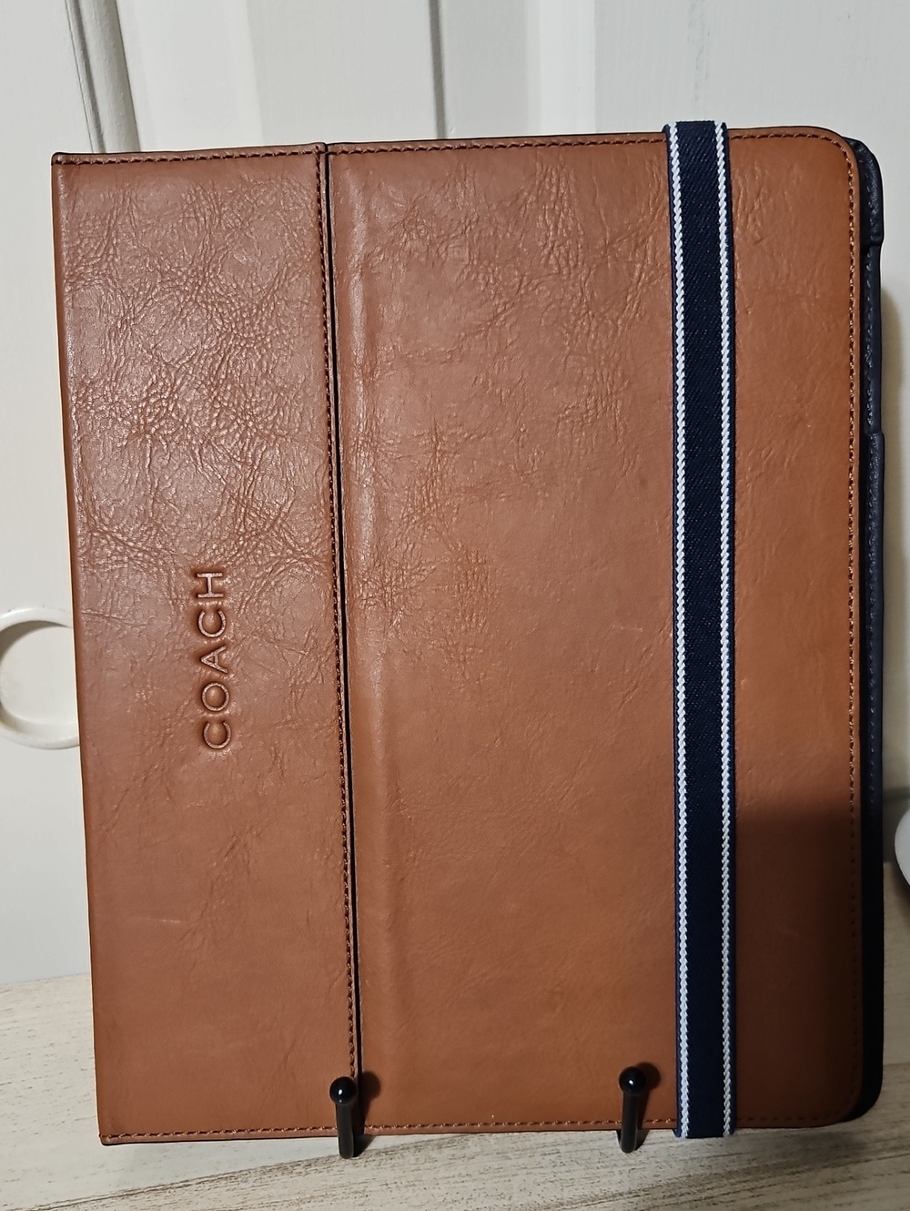 Coach NWOT Tan Leather Tablet cover
